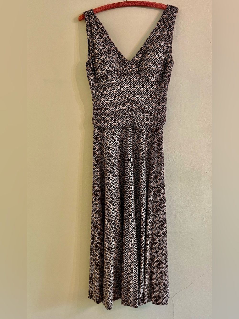 Scarlett Black and White Geometric Maxi Dress Super Comfy Size 6